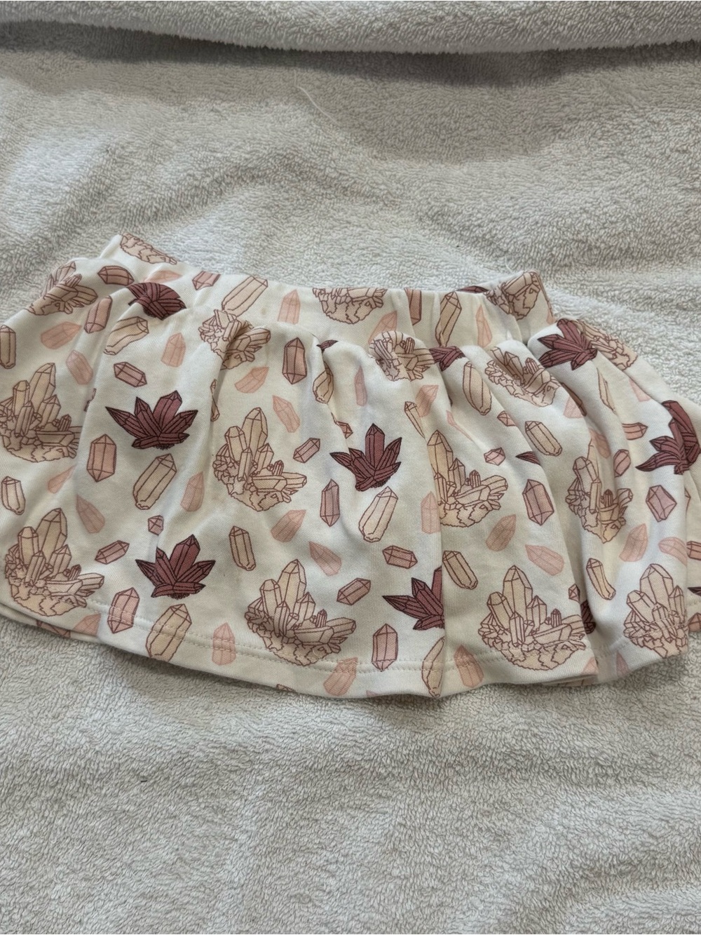 kate quinn Skirt Bloomers Skort Blush Mauve Crystal Gem Print 18-24m Cotton